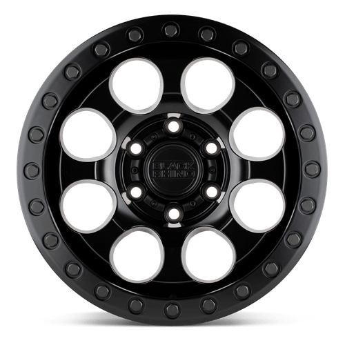 Black Rhino RIOT Matte Black 17x8.5 -38 5x114.3mm 71.5mm - Wheelwiz