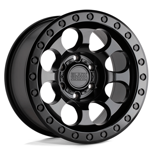 Black Rhino RIOT Matte Black 17x9 +12 6x139.7mm 112.1mm - Wheelwiz