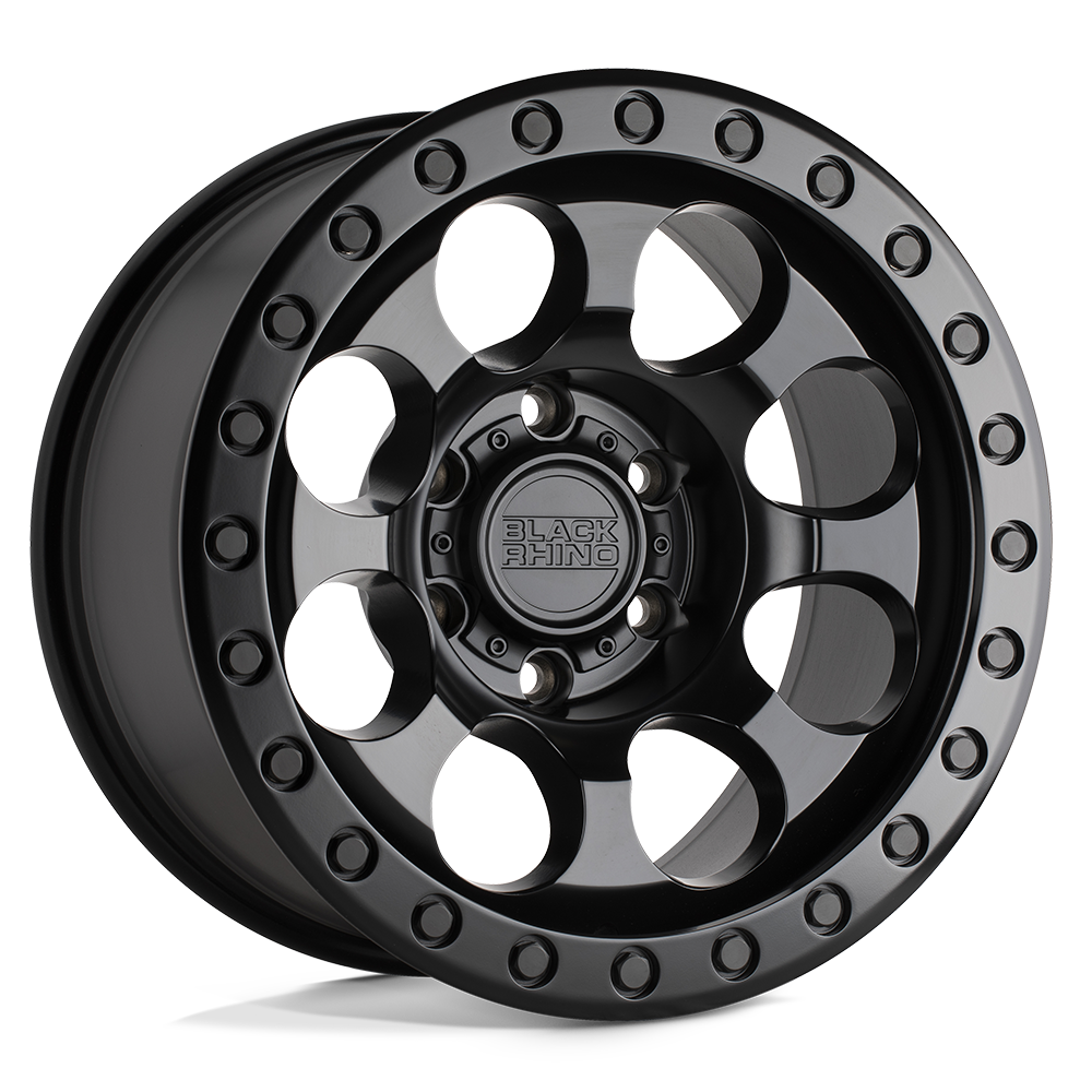 Black Rhino RIOT Matte Black 17x8.5 -38 8x165.1mm 125.1mm - WheelWiz