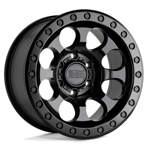 Black Rhino RIOT Matte Black 17x8.5 -38 8x165.1mm 125.1mm - WheelWiz