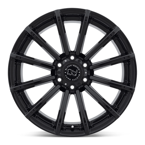 Black Rhino ROTORUA Gloss Black 20x9.5 +12 6x139.7mm 112.1mm - Wheelwiz