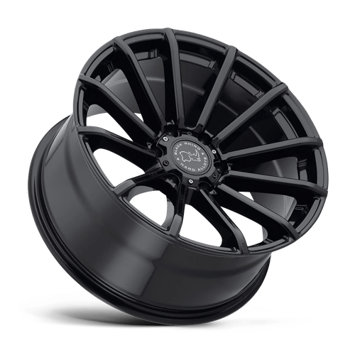 Black Rhino ROTORUA Gloss Black 20x9.5 +12 6x114.3mm 76.1mm - Wheelwiz