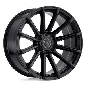 Black Rhino ROTORUA Gloss Black 20x9.5 +12 6x114.3mm 76.1mm - Wheelwiz