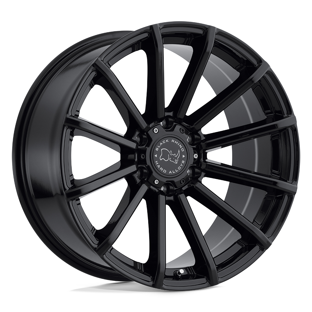 Black Rhino ROTORUA Gloss Black 20x9.5 -12 6x139.7mm 112.1mm - WheelWiz