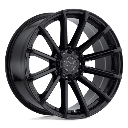 Black Rhino ROTORUA Gloss Black 20x9.5 +12 6x139.7mm 112.1mm - Wheelwiz