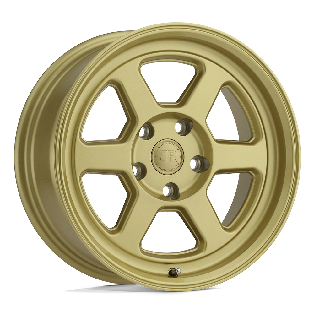 Black Rhino RUMBLE Gloss Gold 17x8 +35 5x114.3mm 76.1mm - WheelWiz