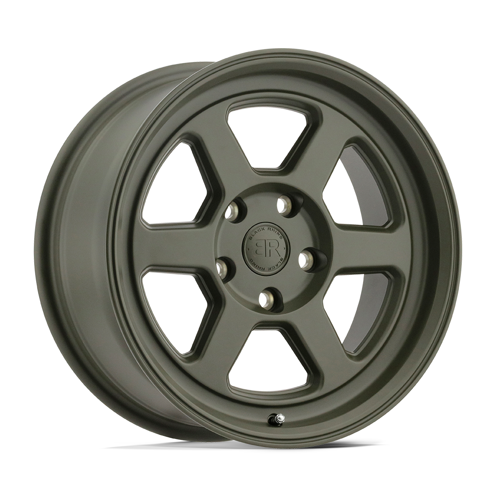 Black Rhino RUMBLE Olive Drab Green 15x7 +15 5x114.3mm 76.1mm - WheelWiz