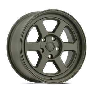 Black Rhino RUMBLE Olive Drab Green 15x7 +15 5x114.3mm 76.1mm - WheelWiz