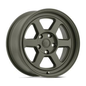 Black Rhino RUMBLE Olive Drab Green 16x7 +15 5x114.3mm 76.1mm - WheelWiz