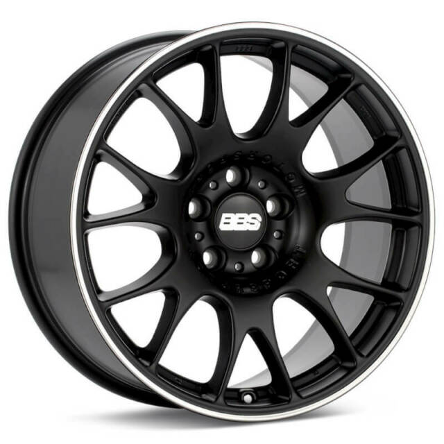 BBS CH BLACK w/STAINLESS LIP 18x10 CUSTOM 5x120mm - WheelWiz