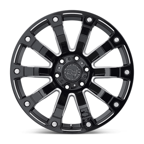 Black Rhino SELKIRK Gloss Black Milled 17x9 -12 5x127mm 78.1mm - Wheelwiz