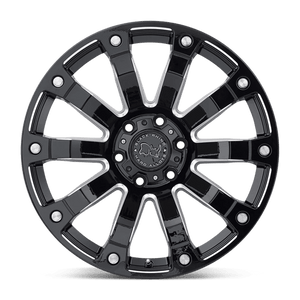 Black Rhino SELKIRK Gloss Black Milled 20x9 +12 6x135mm 87.1mm - Wheelwiz