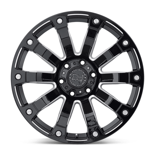 Black Rhino SELKIRK Gloss Black Milled 20x10 0 5x150mm 110.1mm - WheelWiz