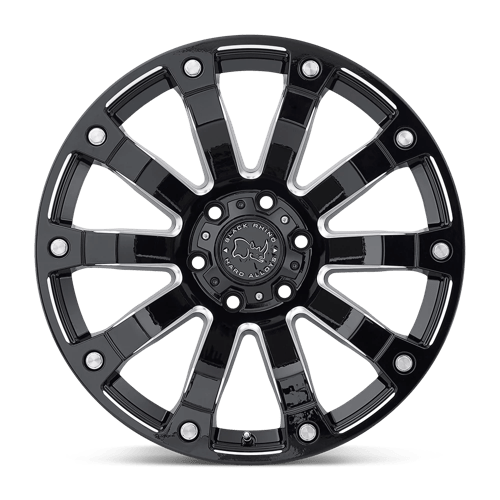 Black Rhino SELKIRK Gloss Black Milled 20x10 -12 6x139.7mm 112.1mm - Wheelwiz