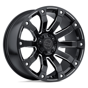 Black Rhino SELKIRK Gloss Black Milled 18x9 +12 6x139.7mm 112.1mm - WheelWiz