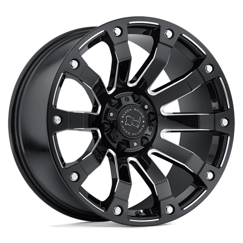 Black Rhino SELKIRK Gloss Black Milled 20x10 0 6x135mm 87.1mm - WheelWiz