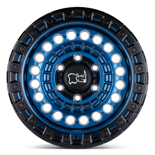 Black Rhino SENTINEL Cobalt Blue W/ Black Ring 17x8.5 -18 8x180mm 124.2mm - Wheelwiz