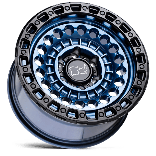 Black Rhino SENTINEL Cobalt Blue W/ Black Ring 20x9.5 -18 5x127mm 71.5mm - Wheelwiz