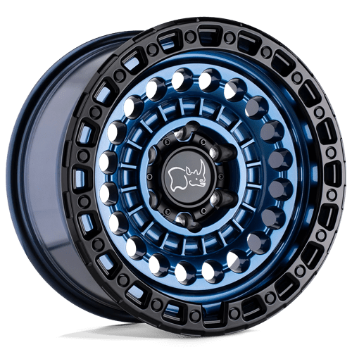 Black Rhino SENTINEL Cobalt Blue W/ Black Ring 17x8.5 0 8x165.1mm 125.1mm - Wheelwiz