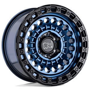 Black Rhino SENTINEL Cobalt Blue W/ Black Ring 20x9.5 +12 8x180mm 124.2mm - Wheelwiz