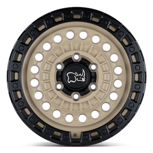 Black Rhino SENTINEL Desert Sand W/ Black Ring 17x8.5 0 8x165.1mm 125.1mm - Wheelwiz