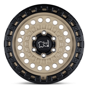 Black Rhino SENTINEL Desert Sand W/ Black Ring 20x9.5 -18 5x127mm 71.5mm - Wheelwiz