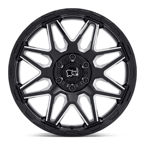 Black Rhino SHOCKWAVE Gloss Black With Milled Spokes 20x12 -44 8x170mm 125.1mm - WheelWiz