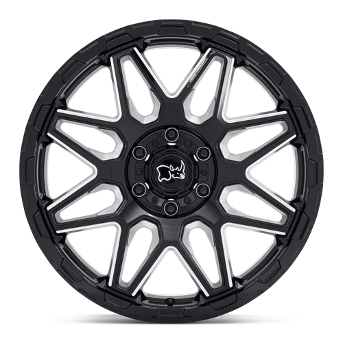 Black Rhino SHOCKWAVE Gloss Black W/ Milled Spokes 20x9.5 +12 6x135mm 87.1mm - Wheelwiz