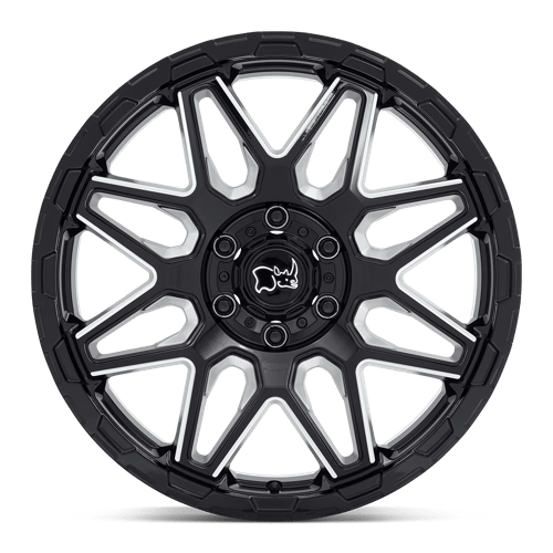 Black Rhino SHOCKWAVE Gloss Black W/ Milled Spokes 20x9.5 +12 6x139.7mm 112.1mm - Wheelwiz
