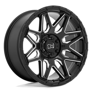 Black Rhino SHOCKWAVE Gloss Black With Milled Spokes 20x12 -44 8x170mm 125.1mm - WheelWiz