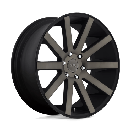 DUB S121 SHOT CALLA Matte Black Double Dark Tint 22x9.5 +30 6x139.7mm 78.1mm - WheelWiz