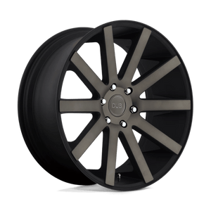 DUB S121 SHOT CALLA Matte Black Double Dark Tint 22x9.5 +12 5x115mm 71.5mm - WheelWiz