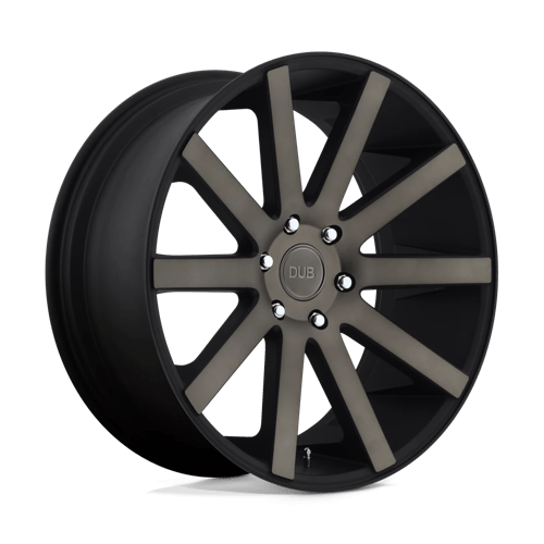 DUB S121 SHOT CALLA Matte Black Double Dark Tint 22x9 +38 5x114.3mm 72.6mm - Wheelwiz