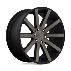 DUB S121 SHOT CALLA Matte Black Double Dark Tint 22x9.5 +12 5x115mm 71.5mm - WheelWiz