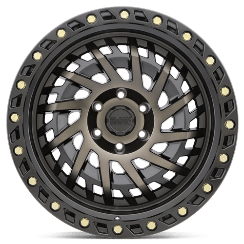 Black Rhino SHREDDER Matte Black W/ Mach Dark Tint 17x9 -18 5x114.3mm 71.5mm - Wheelwiz