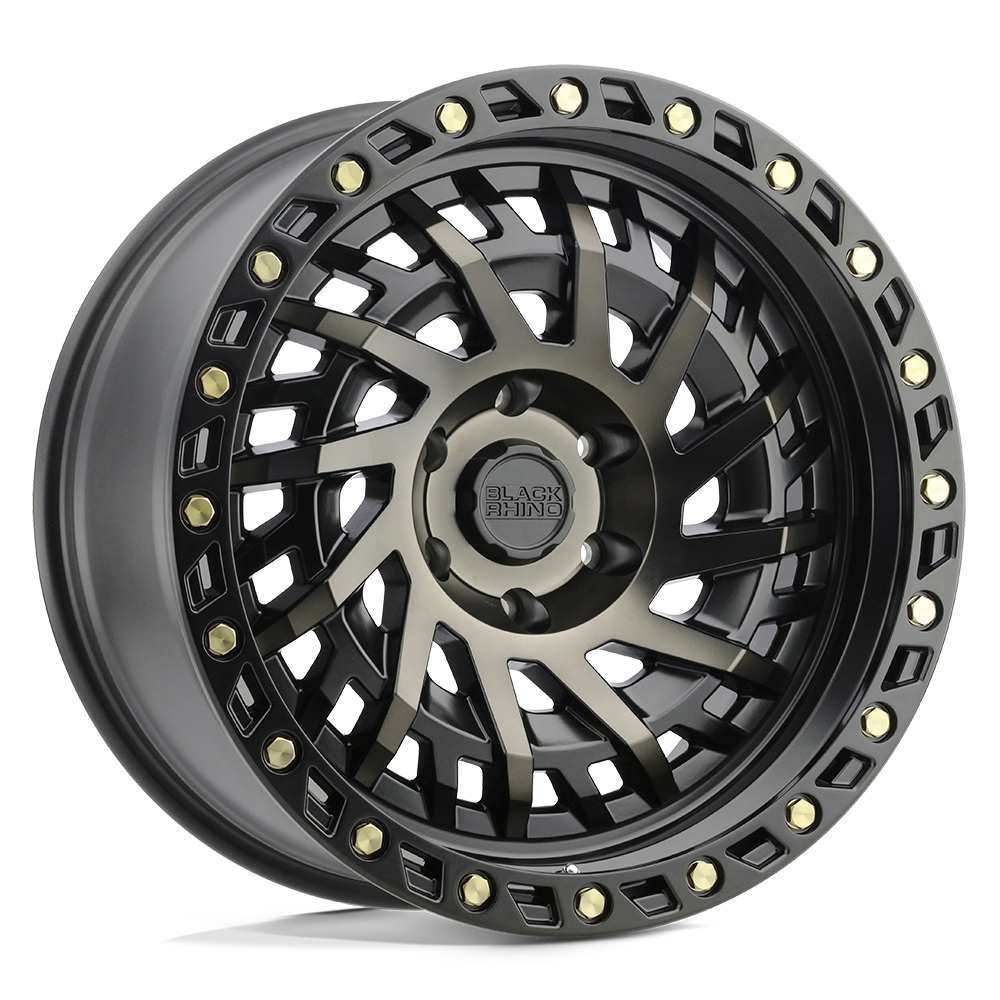 Black Rhino SHREDDER Matte Black W/ Machined Dark Tint 18x9.5 +12 5x150mm 110.1mm - WheelWiz