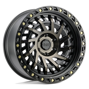 Black Rhino SHREDDER Matte Black W/ Machined Dark Tint 18x9.5 +12 5x150mm 110.1mm - WheelWiz