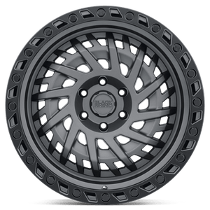 Black Rhino SHREDDER Matte Gunmetal W/ Black Ring 18x9.5 0 5x127mm 71.5mm - Wheelwiz