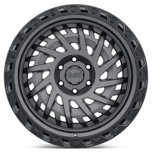 Black Rhino SHREDDER Matte Gunmetal W/ Black Ring 17x9 -18 5x127mm 71.5mm - Wheelwiz