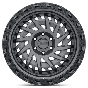 Black Rhino SHREDDER Matte Gunmetal W/ Black Ring 17x9 0 5x127mm 71.5mm - Wheelwiz