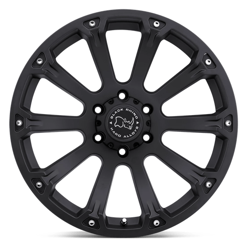 Black Rhino SIDEWINDER Matte Black 18x9 -12 6x139.7mm 112.1mm - WheelWiz