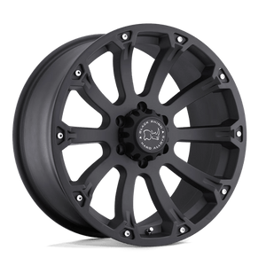 Black Rhino SIDEWINDER Matte Black 17x9 -12 6x139.7mm 112.1mm - WheelWiz