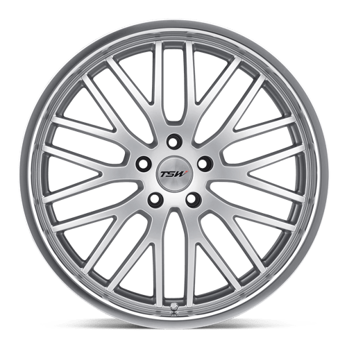 TSW SNETTERTON Hyper Silver W/ Mirror Cut Lip 19x9.5 +20 5x120mm 76.1mm - WheelWiz