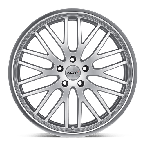 TSW SNETTERTON Hyper Silver W/ Mirror Cut Lip 20x8.5 +20 5x120mm 76.1mm - Wheelwiz