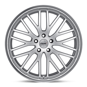 TSW SNETTERTON Hyper Silver W/ Mirror Cut Lip 18x8 +32 5x112mm 72.1mm - Wheelwiz