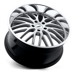 TSW SNETTERTON Hyper Silver W/ Mirror Cut Lip 20x10 +25 5x120mm 76.1mm - WheelWiz