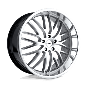 TSW SNETTERTON Hyper Silver W/ Mirror Cut Lip 18x9.5 +40 5x114.3mm 76.1mm - WheelWiz