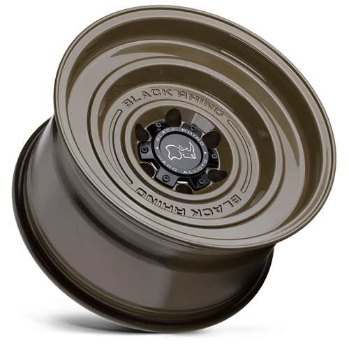 Black Rhino SOLID Gloss Alligator Green 17x9.5 -18 5x127mm 71.5mm - Wheelwiz