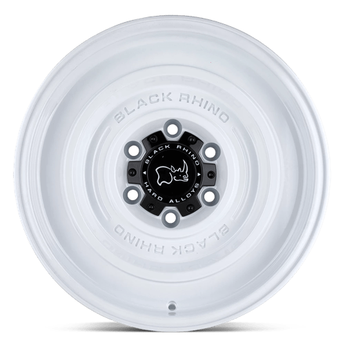 Black Rhino SOLID Gloss White 17x9.5 -18 5x127mm 71.5mm - Wheelwiz