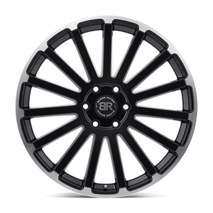 Black Rhino SPEAR Matte Black W/ Matte Machined Edge 22x9.5 +25 5x150mm 110.1mm - WheelWiz
